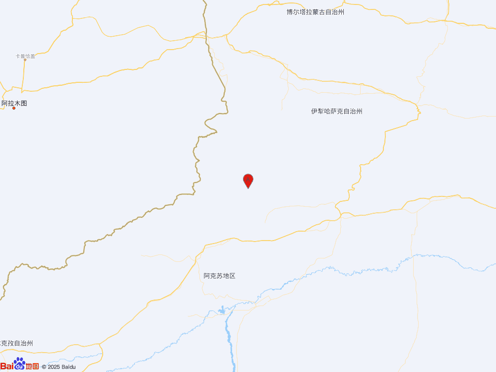 新疆阿克苏地区拜城县（北纬42.16度，东经81.19度）发生3.3级地震