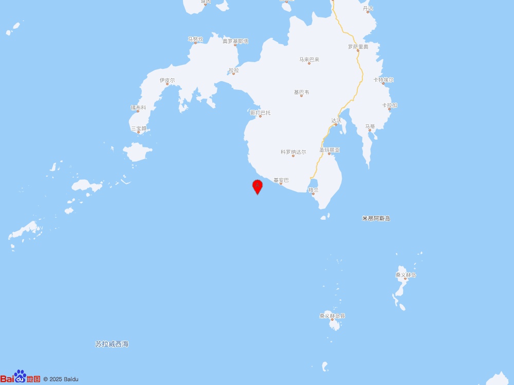 菲律宾群岛地区（北纬5.85度，东经124.20度）发生5.6级地震