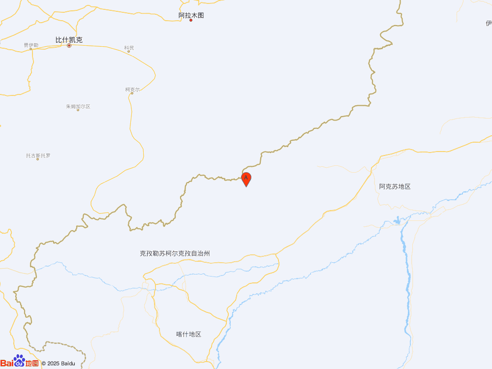 新疆克孜勒苏州阿合奇县发生3.6级地震